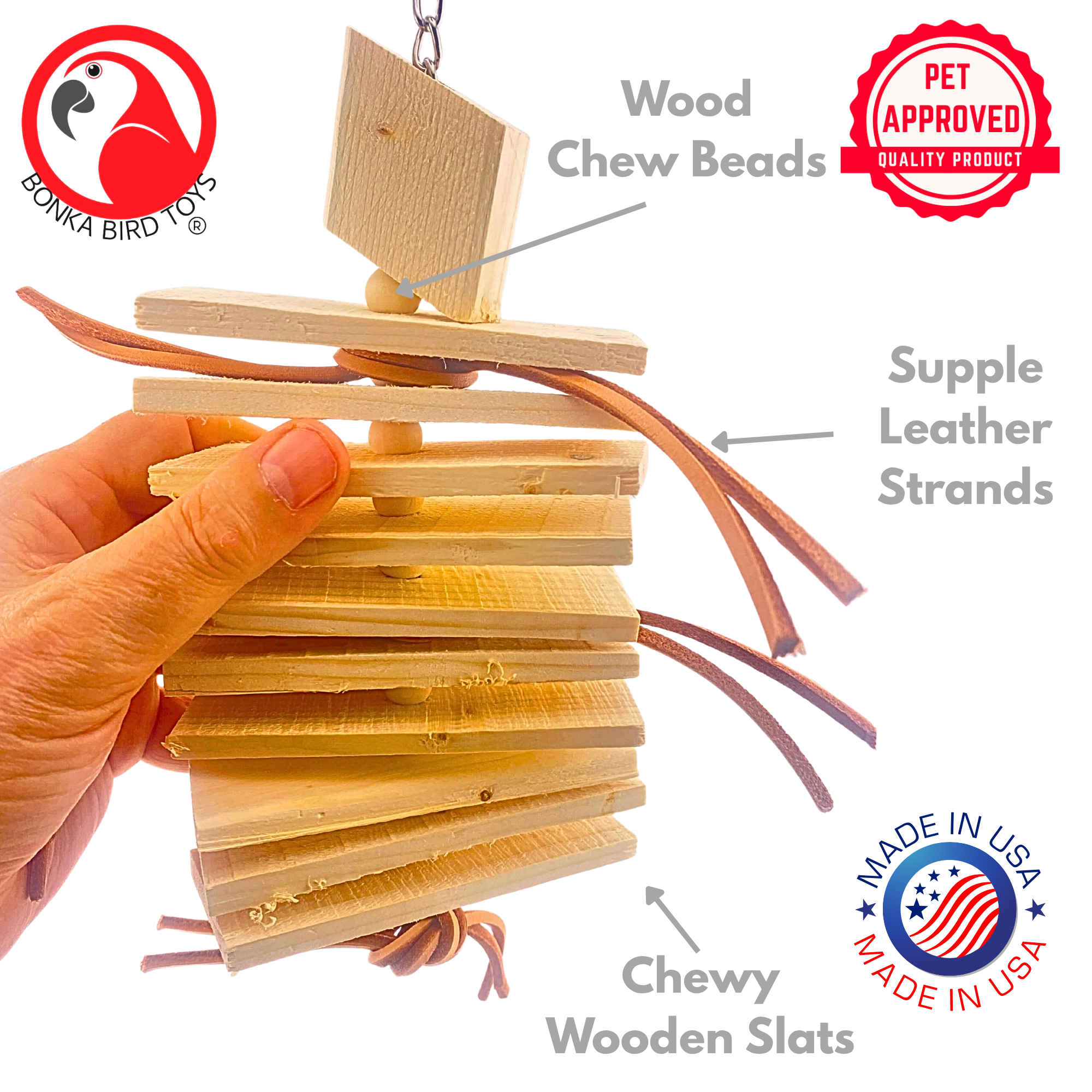 3899 Natural Stacker - Bonka Bird Toys