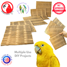 3455 Pk5 8X8 Inch Cardboard Shred Mat - Bonka Bird Toys