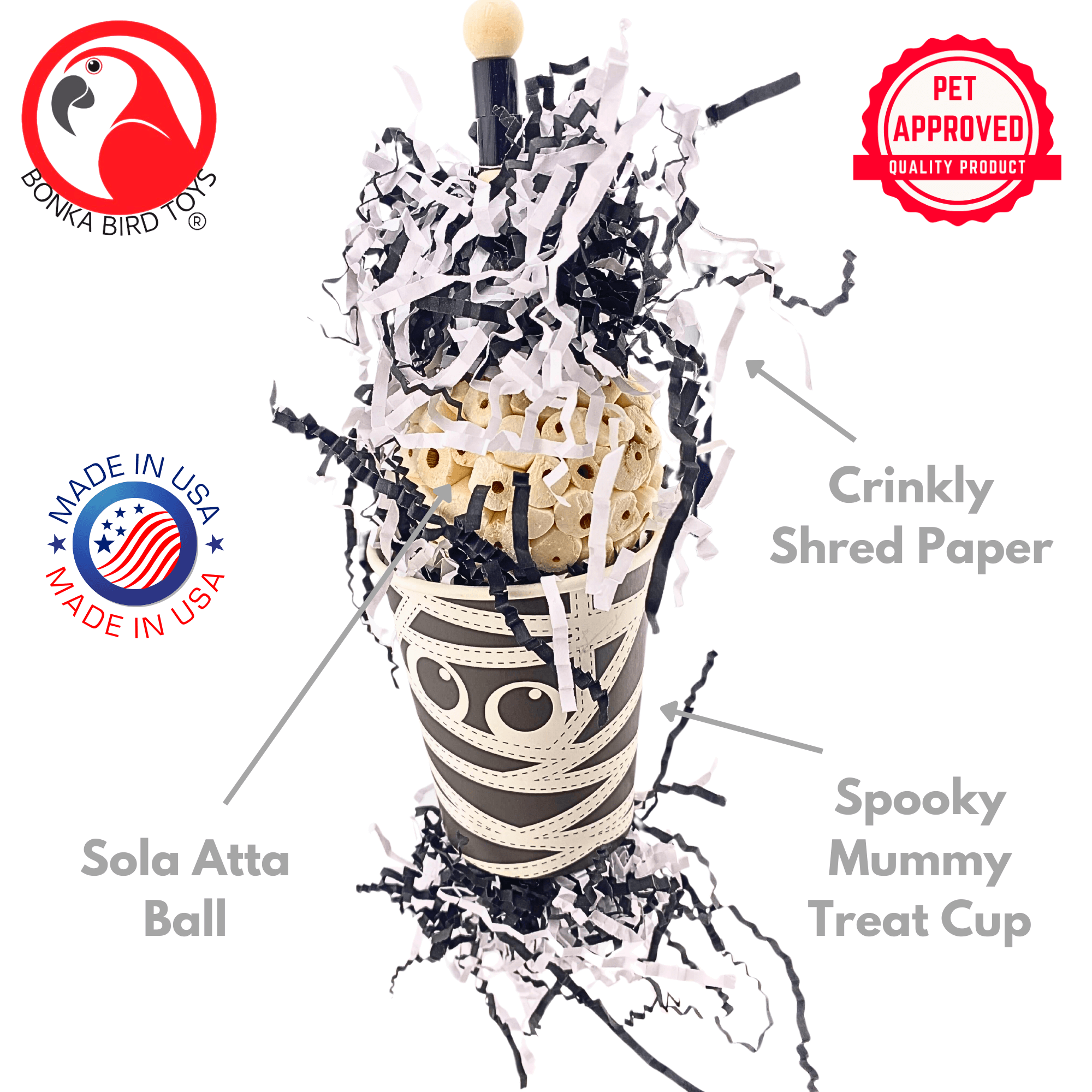 2867 Spooky Mummy - Bonka Bird Toys