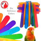 Pk100 Big Colored Wooden Chewy Sticks - Bonka Bird Toys