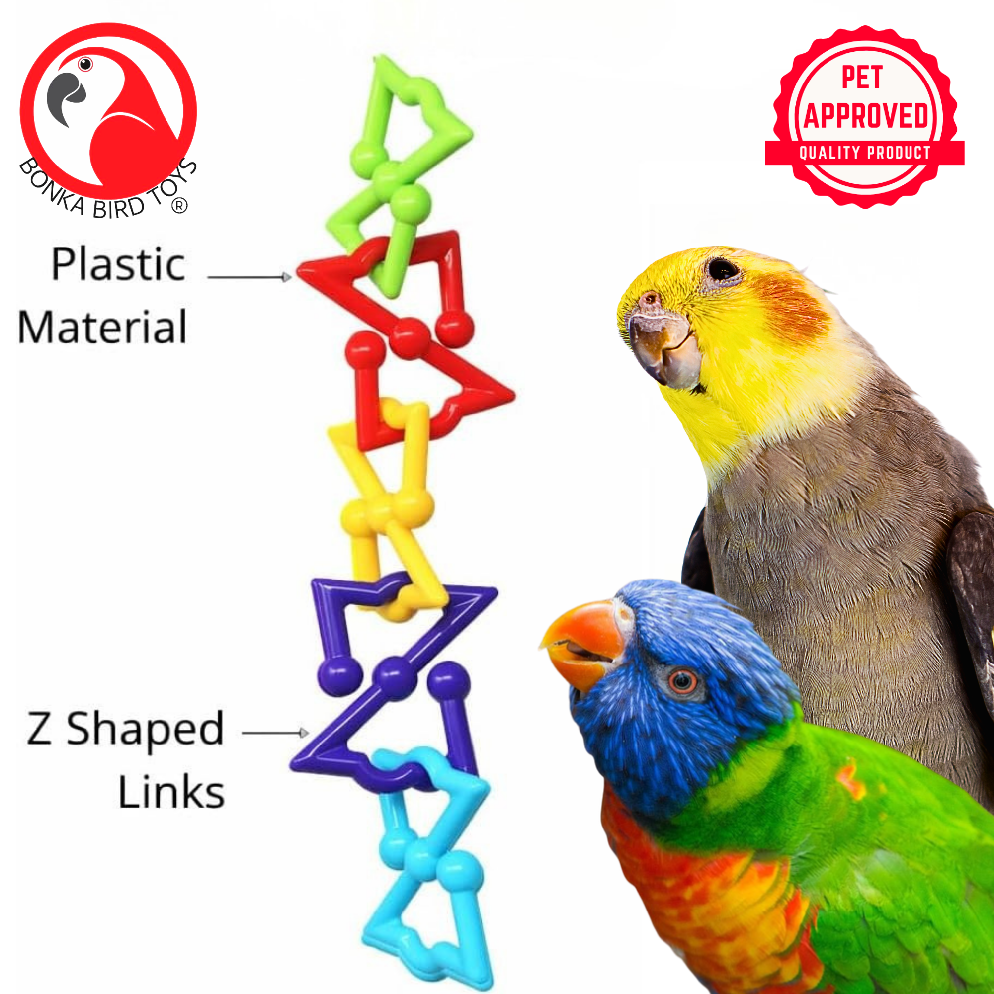 3638 Small Z Link Multiple Use Bird Toy - Bonka Bird Toys