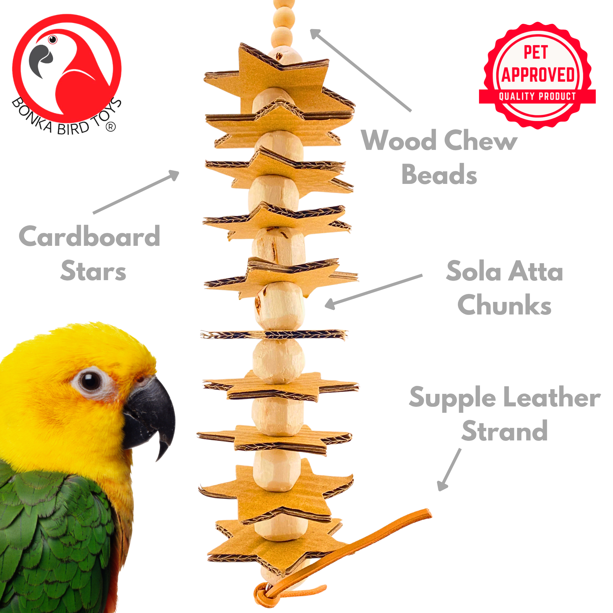 1148 Long Sola Star - Bonka Bird Toys