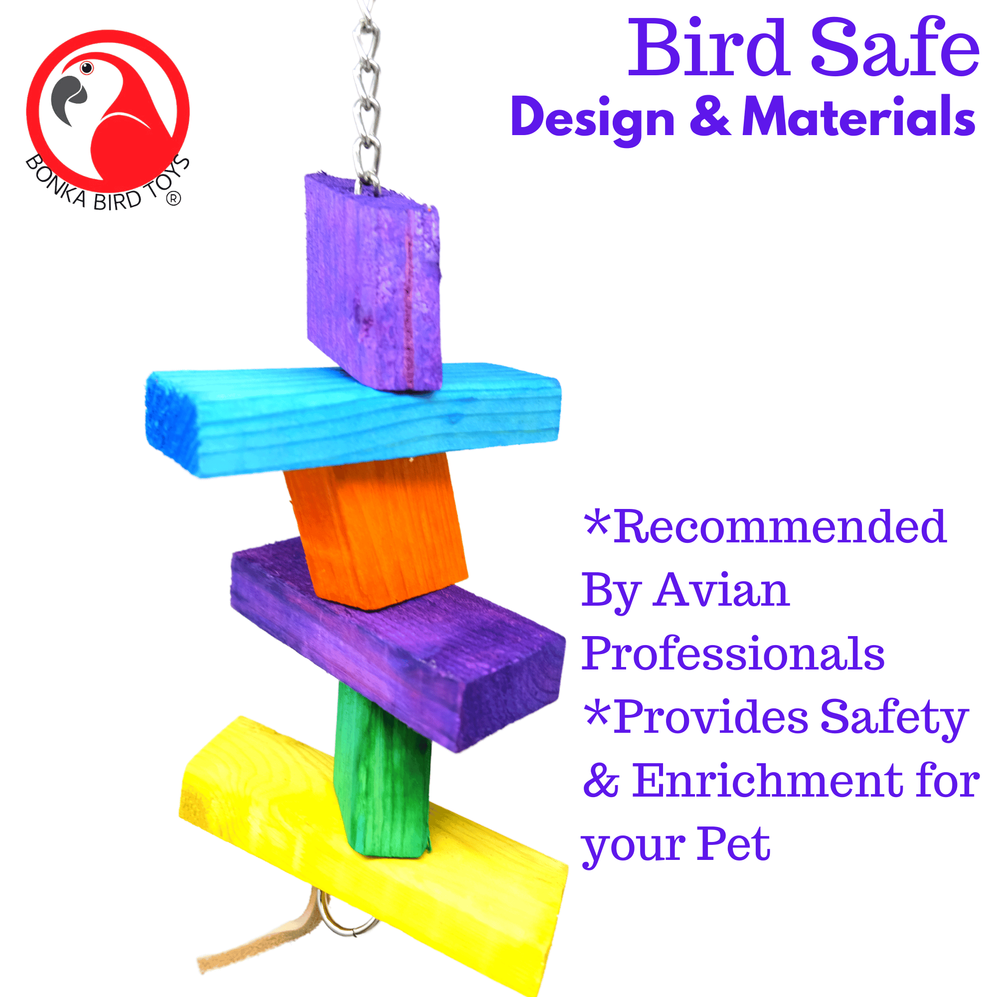 1073 Wood Stepper from bonka bird toys parrot toy – Bonka Bird Toys