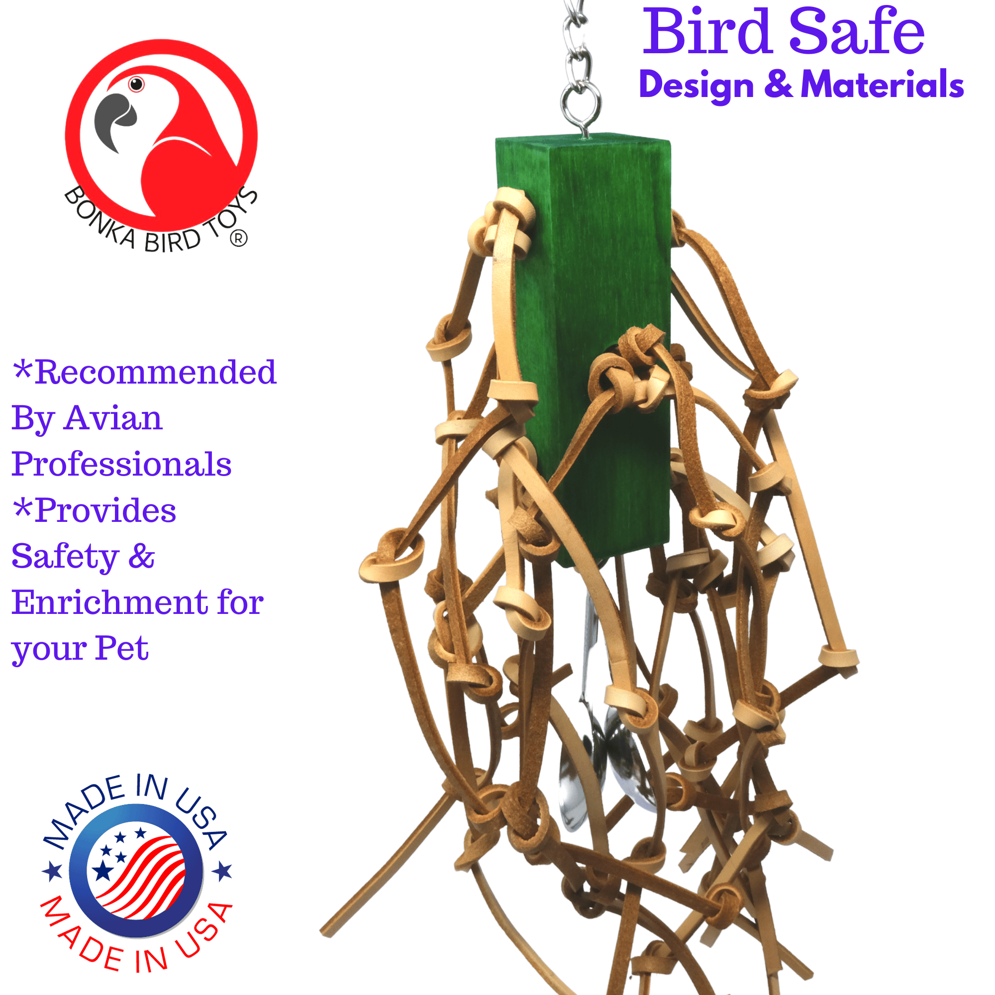 2554 Mega Leather - Bonka Bird Toys