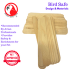 Pk100 Big Natural Wooden Chewy Sticks - Bonka Bird Toys