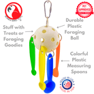 1378 Spoon Rattle Pop - Bonka Bird Toys