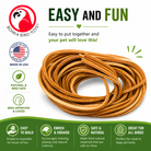 WEEKEND BONUS SALE! 2002 Pk6 Thick Leather 48" x 1/4" - Bonka Bird Toys