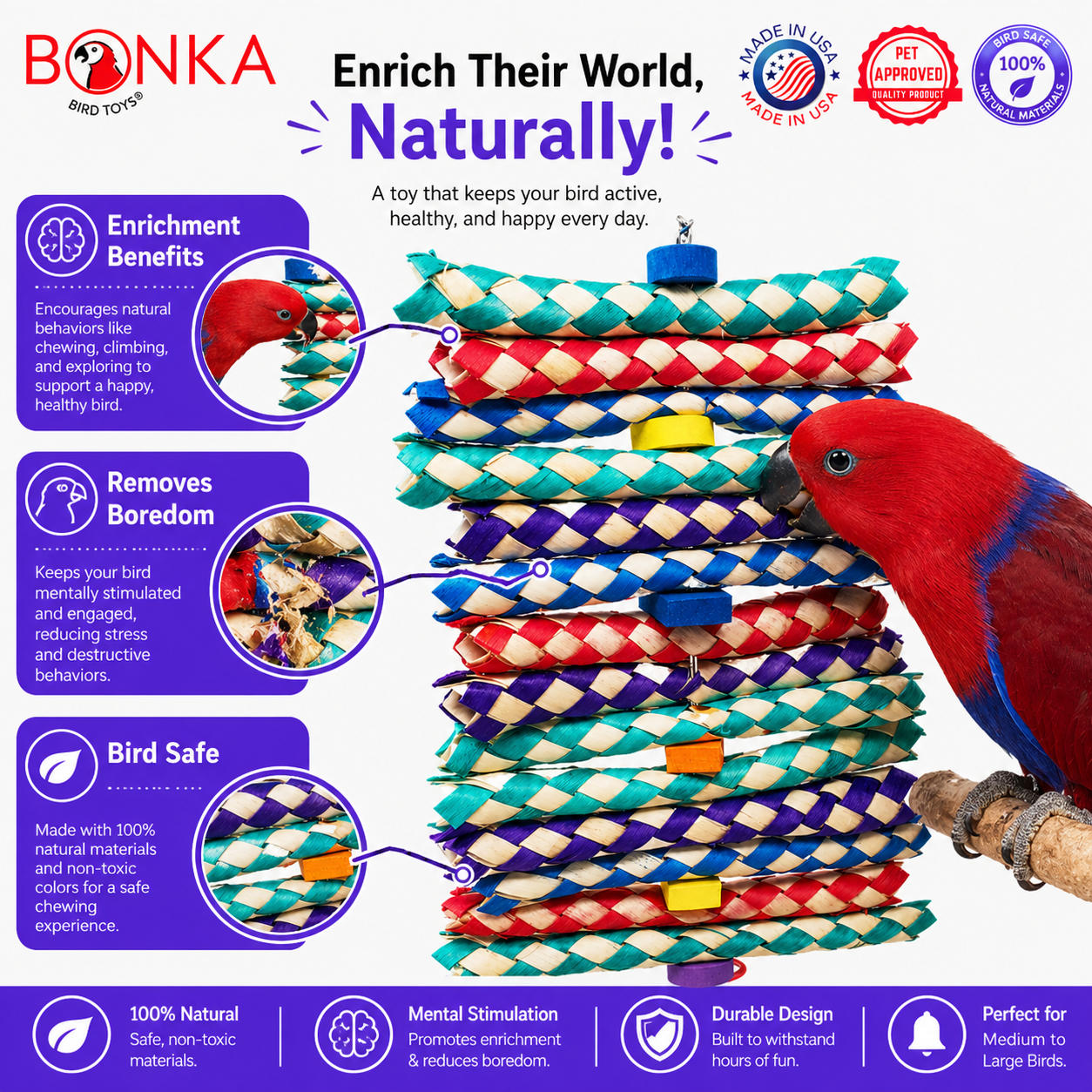 1798 Big Foamy Delight - Bonka Bird Toys