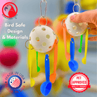 1378 Spoon Rattle Pop - Bonka Bird Toys