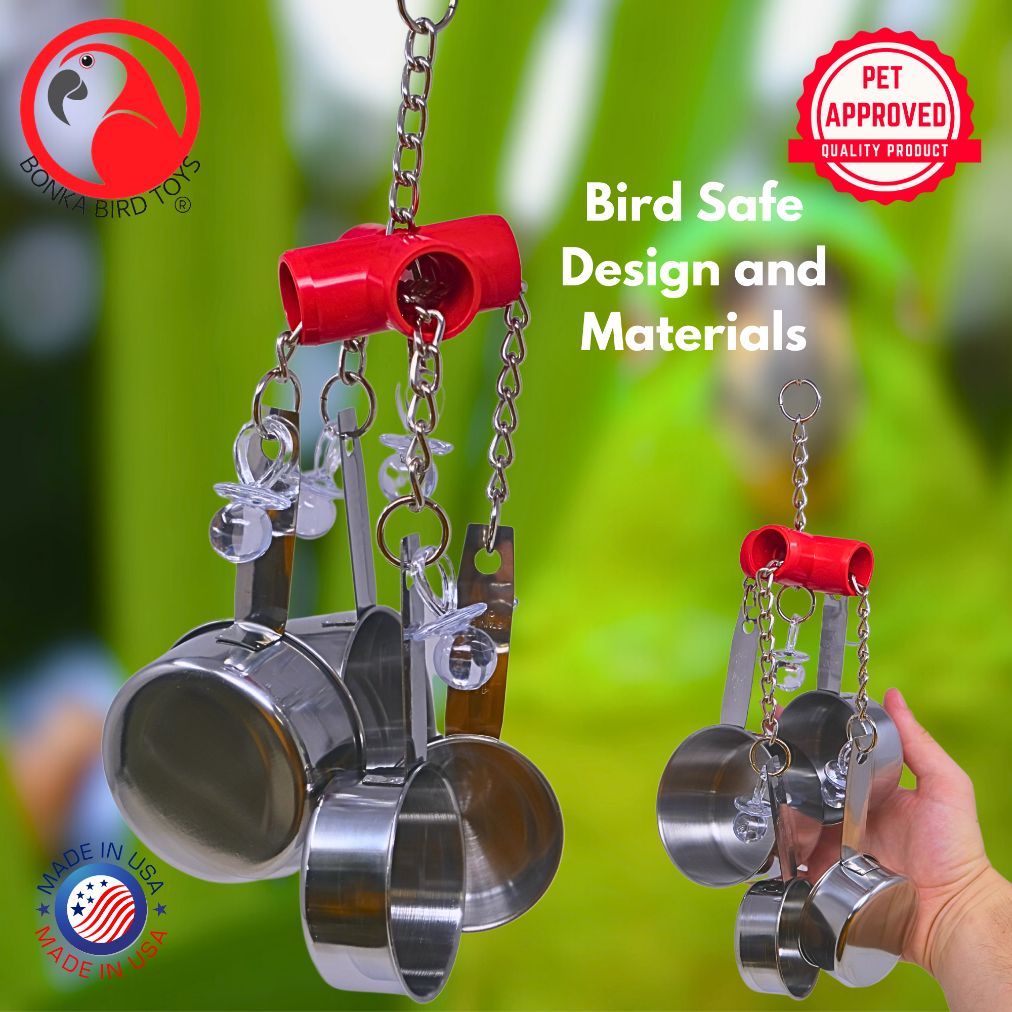 1750 Clacker Red - Bonka Bird Toys