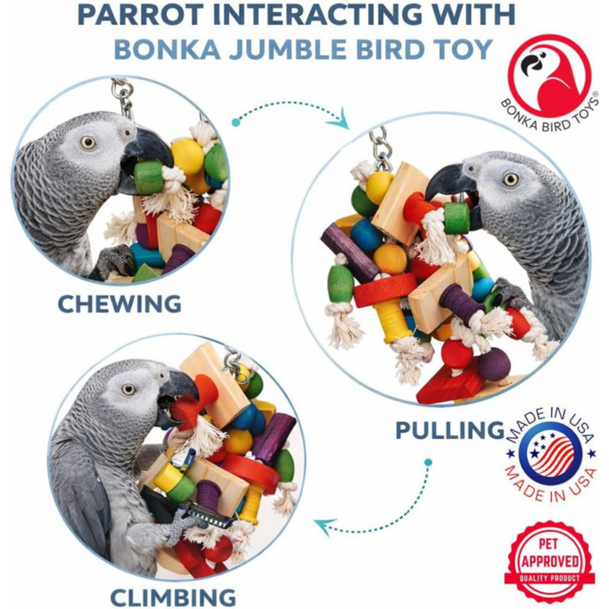 1354 Large Jumble Chew - Bonka Bird Toys