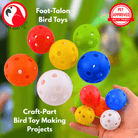 2831 Pk6 Small 1.5" Colored Plastic Balls - Bonka Bird Toys