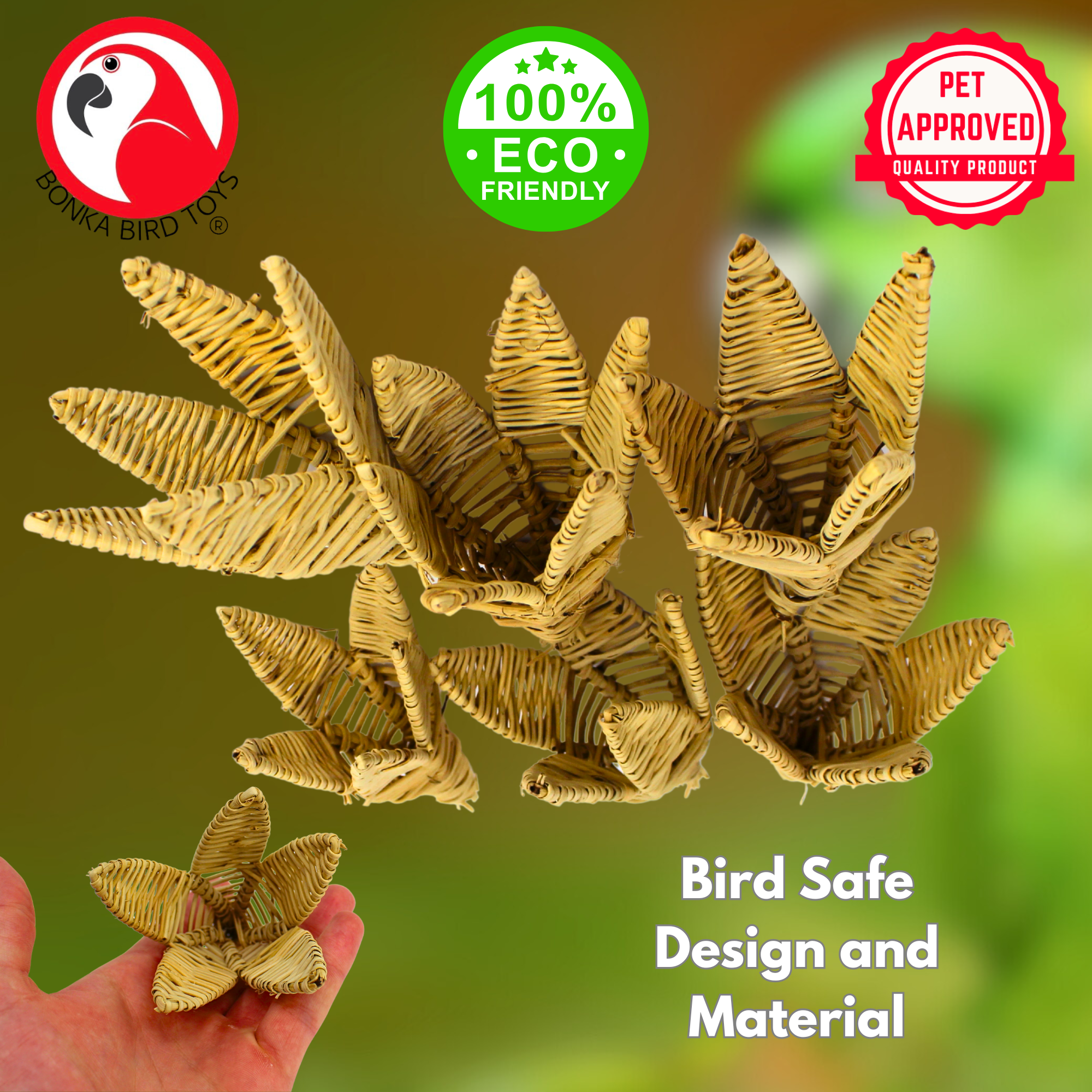1268 PK6 Vine Lilies - Bonka Bird Toys