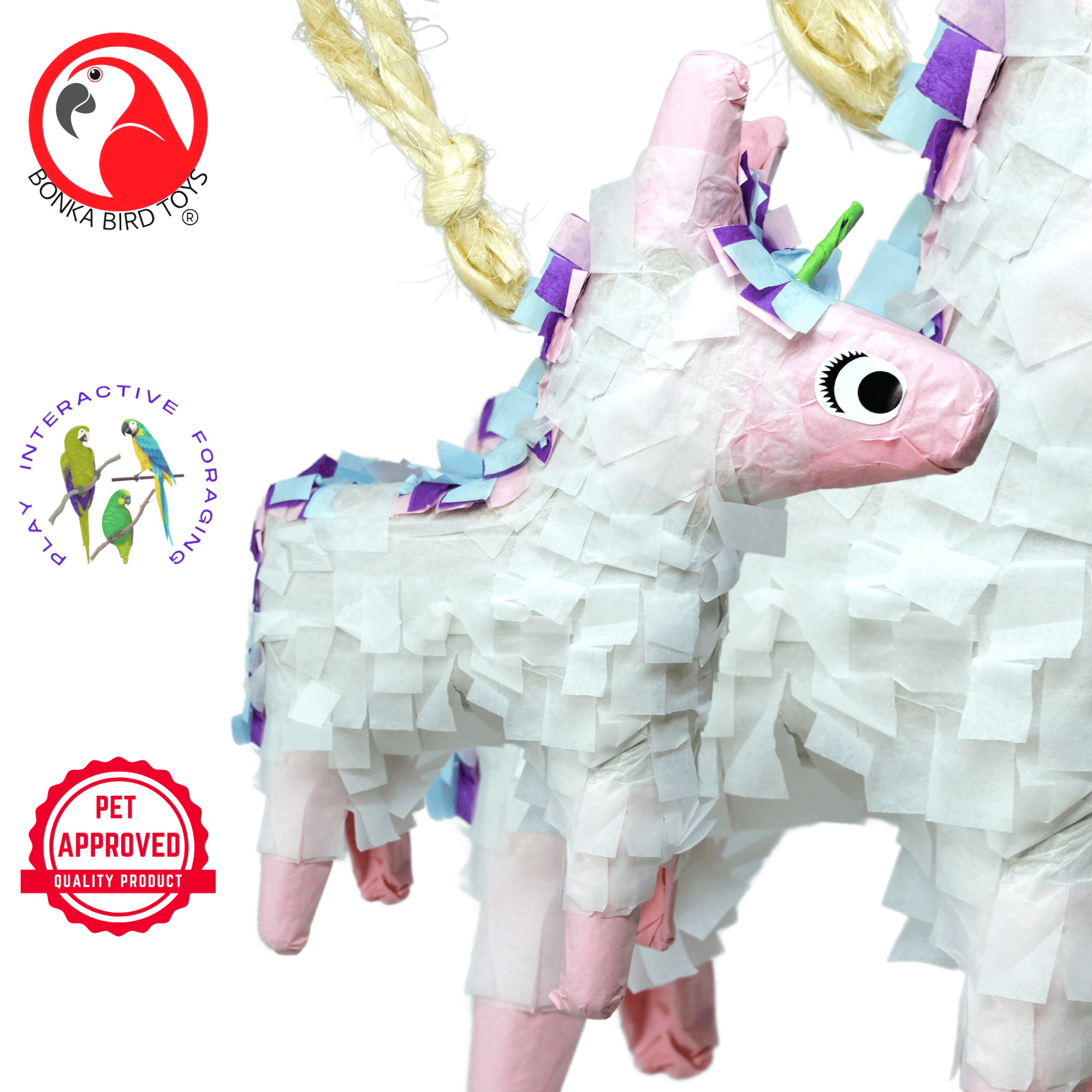 2622 Foraging Unicorn Pinata - Bonka Bird Toys