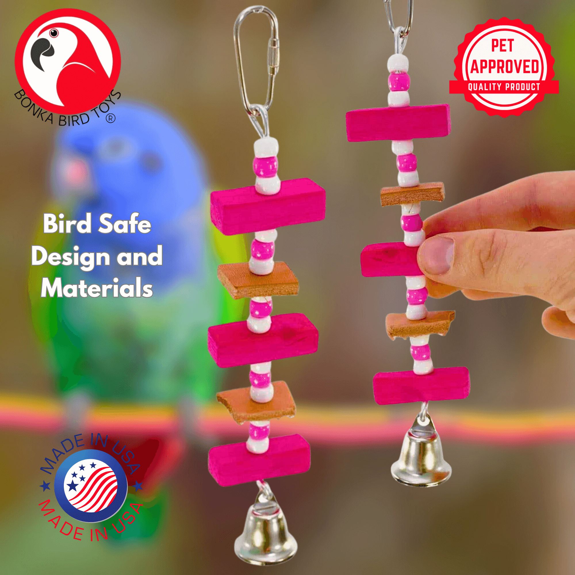 1076 Mini Block - Bonka Bird Toys
