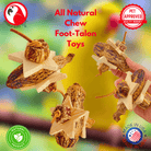 1126 Pk2 Mahogany Chew Stars - Bonka Bird Toys