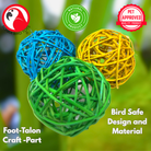 2521 Pk3 Huge Colored Vine Balls - Bonka Bird Toys