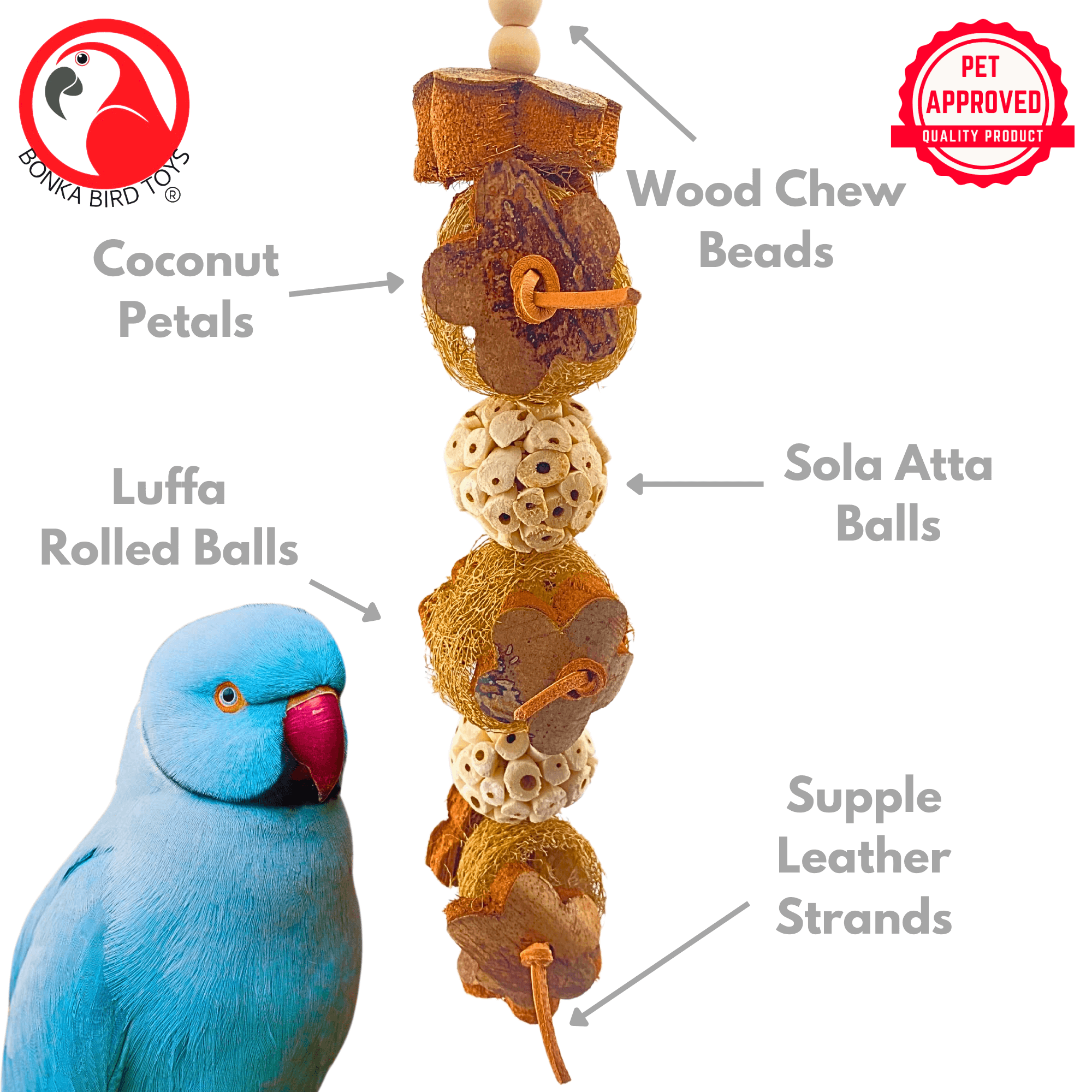 1201 Earth Bite Tower - Bonka Bird Toys