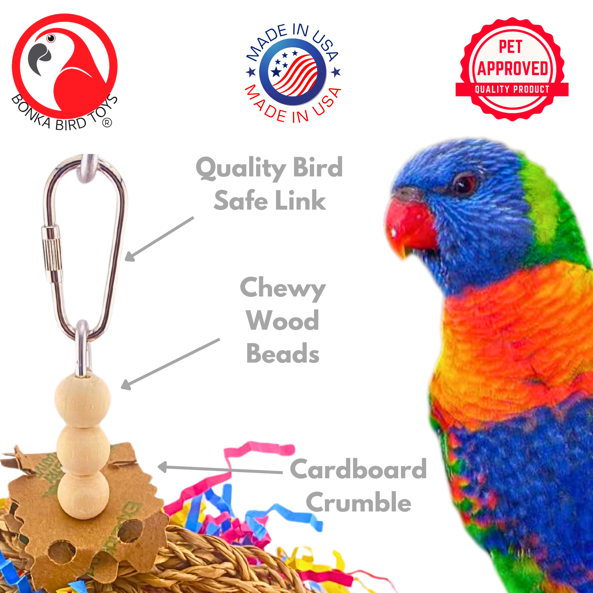 1359 Mini Taco - Bonka Bird Toys