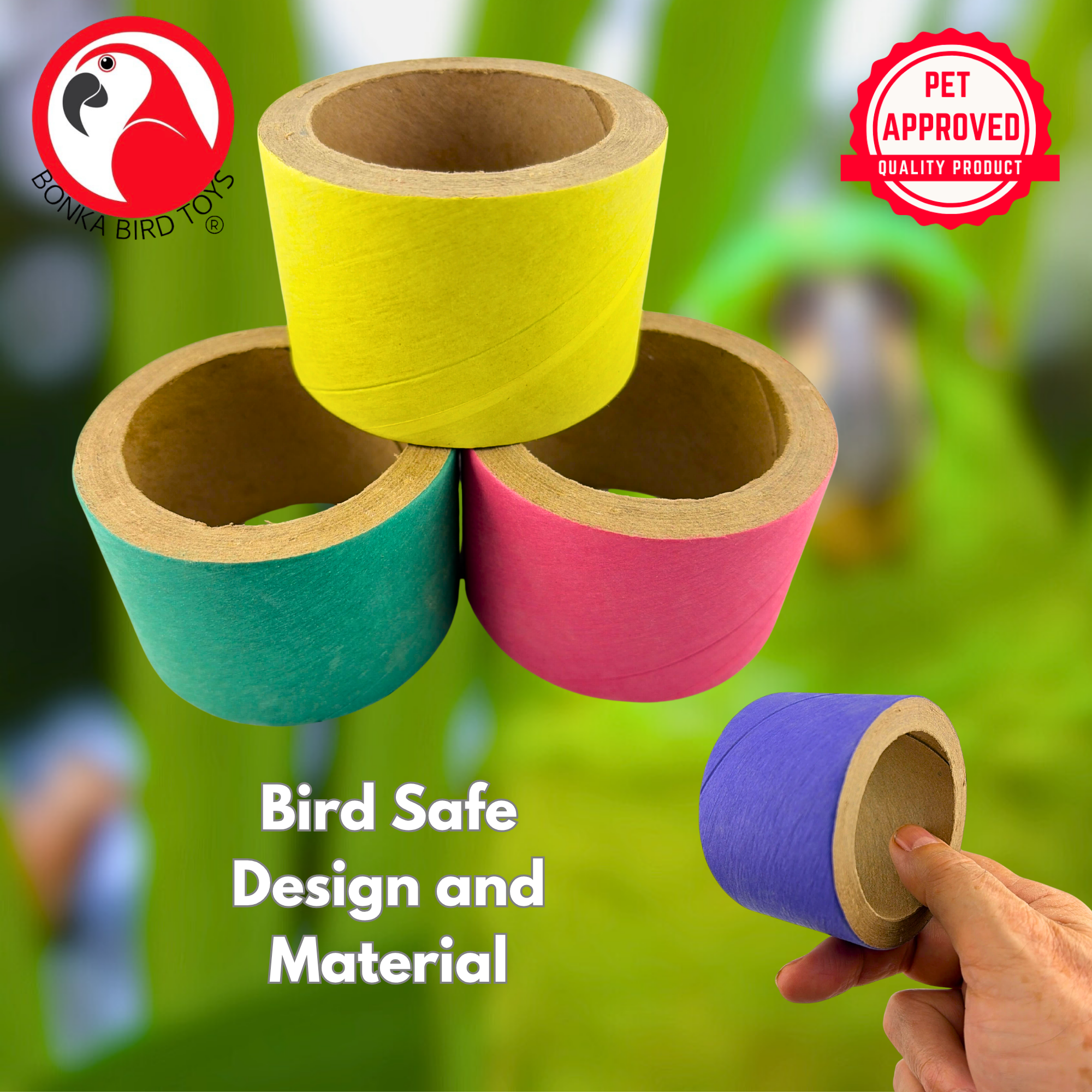 2782 Pk3 Big Fatty Bagels - Bonka Bird Toys