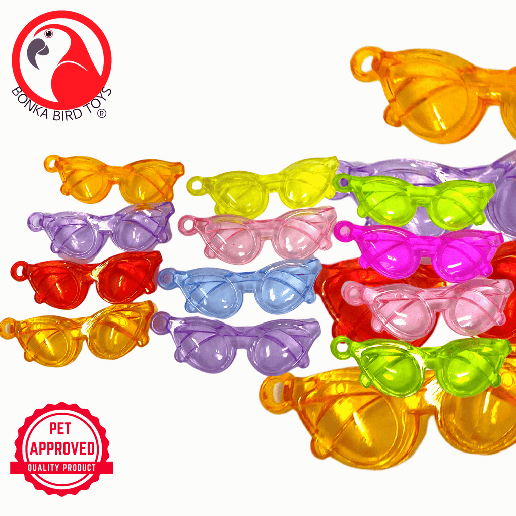2525 Pk12 Semi-Transparent Colored Acrylic Sunglasses - Bonka Bird Toys