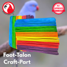 Pk100 Big Colored Wooden Chewy Sticks - Bonka Bird Toys