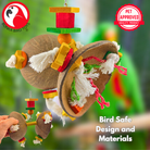 2772 Coconut Double Spinner - Bonka Bird Toys