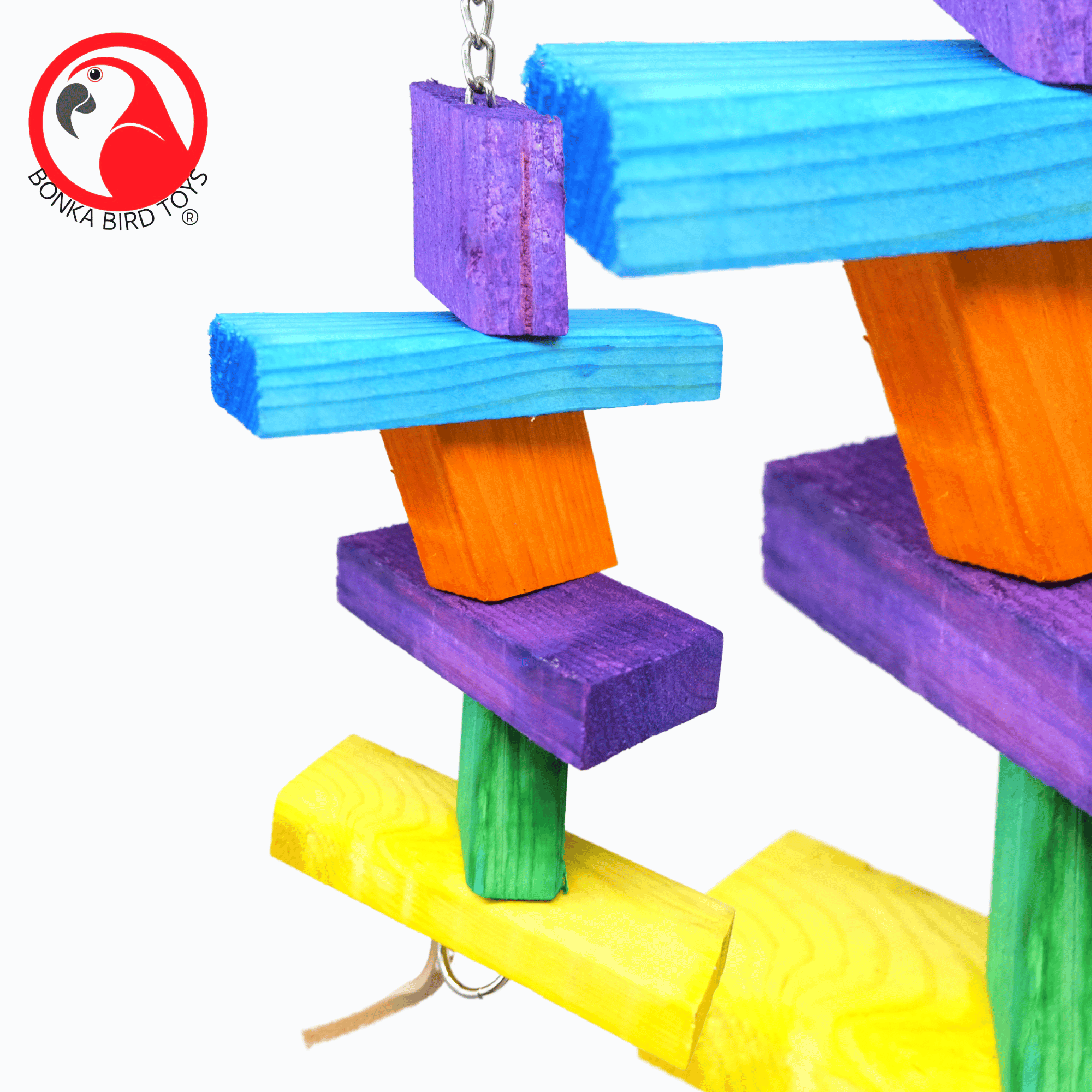 1073 Wood Stepper - Bonka Bird Toys