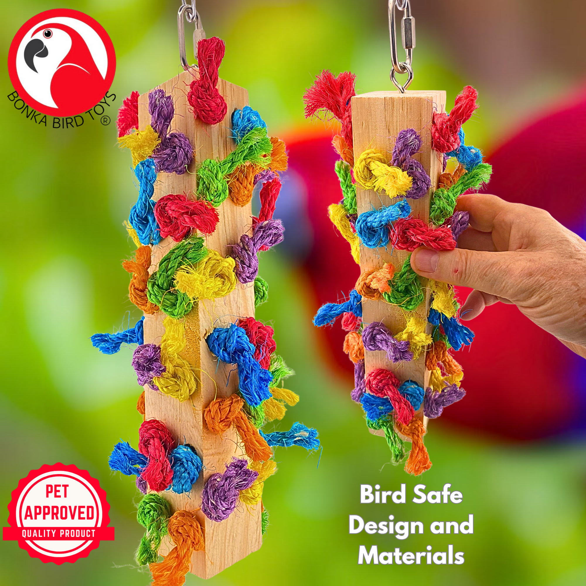991 Large Knotty Pillar - Bonka Bird Toys