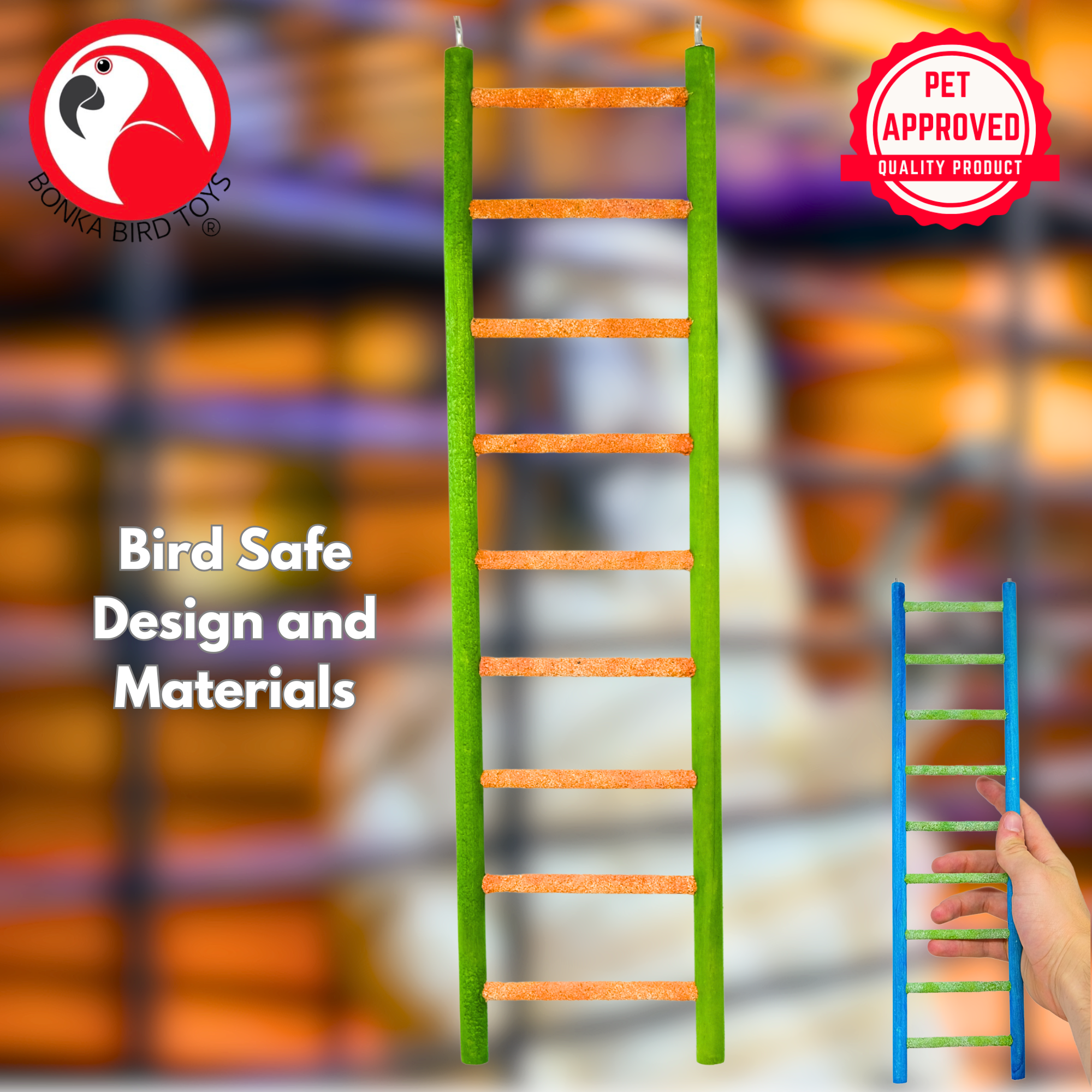 30803 Medium 14" Pedi-Ladder - Bonka Bird Toys