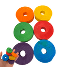 2906 Pk6 Colored Circles - Bonka Bird Toys