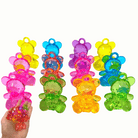 2523 Pk12 Semi-Transparent Colored Acrylic Teddy Bears - Bonka Bird Toys