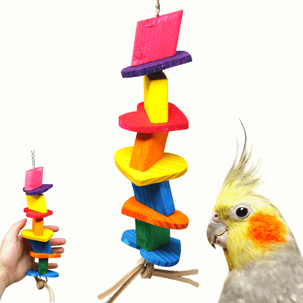 1512 Wooden Heart Bird Toy - Bonka Bird Toys