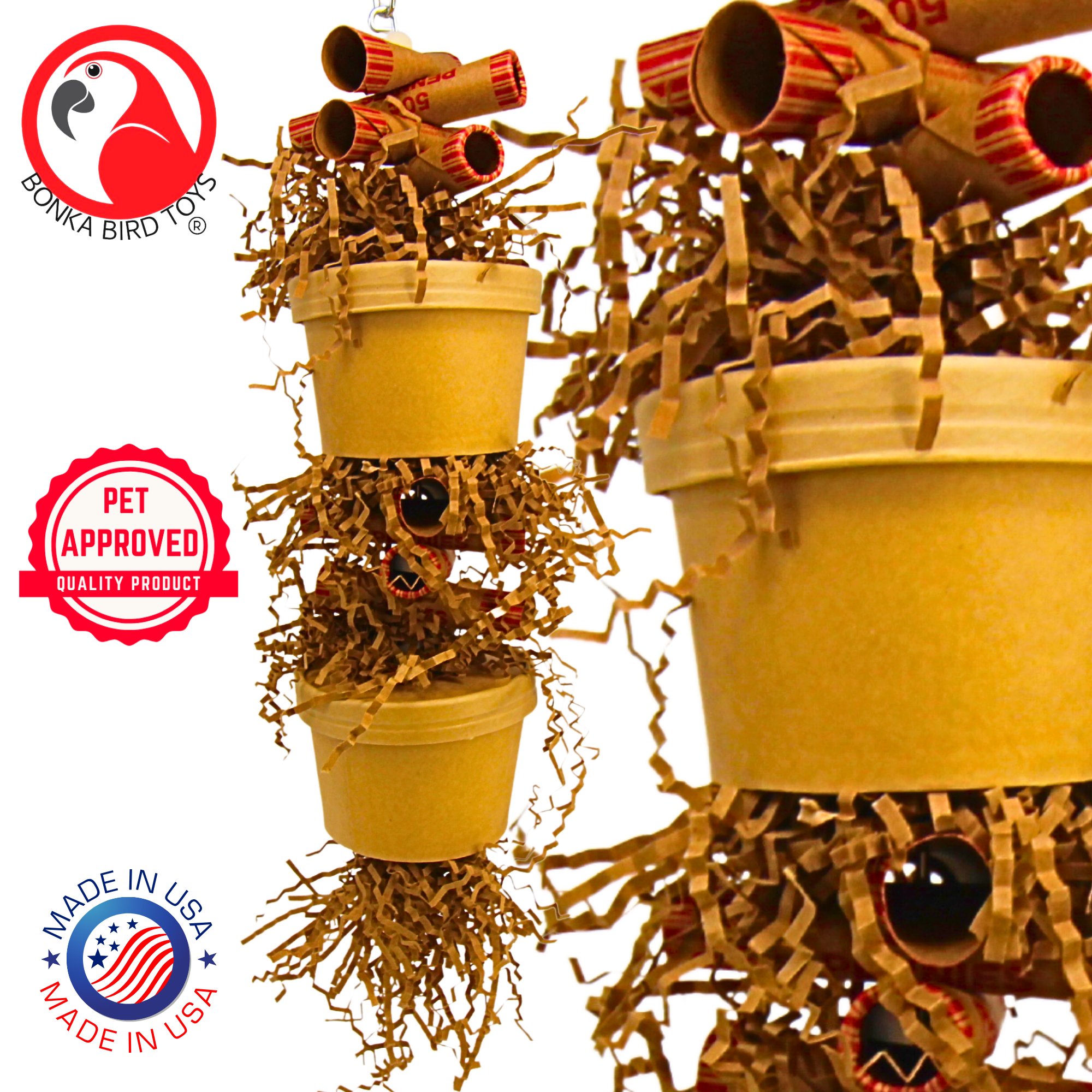 3867 Duo Money Pot - Bonka Bird Toys