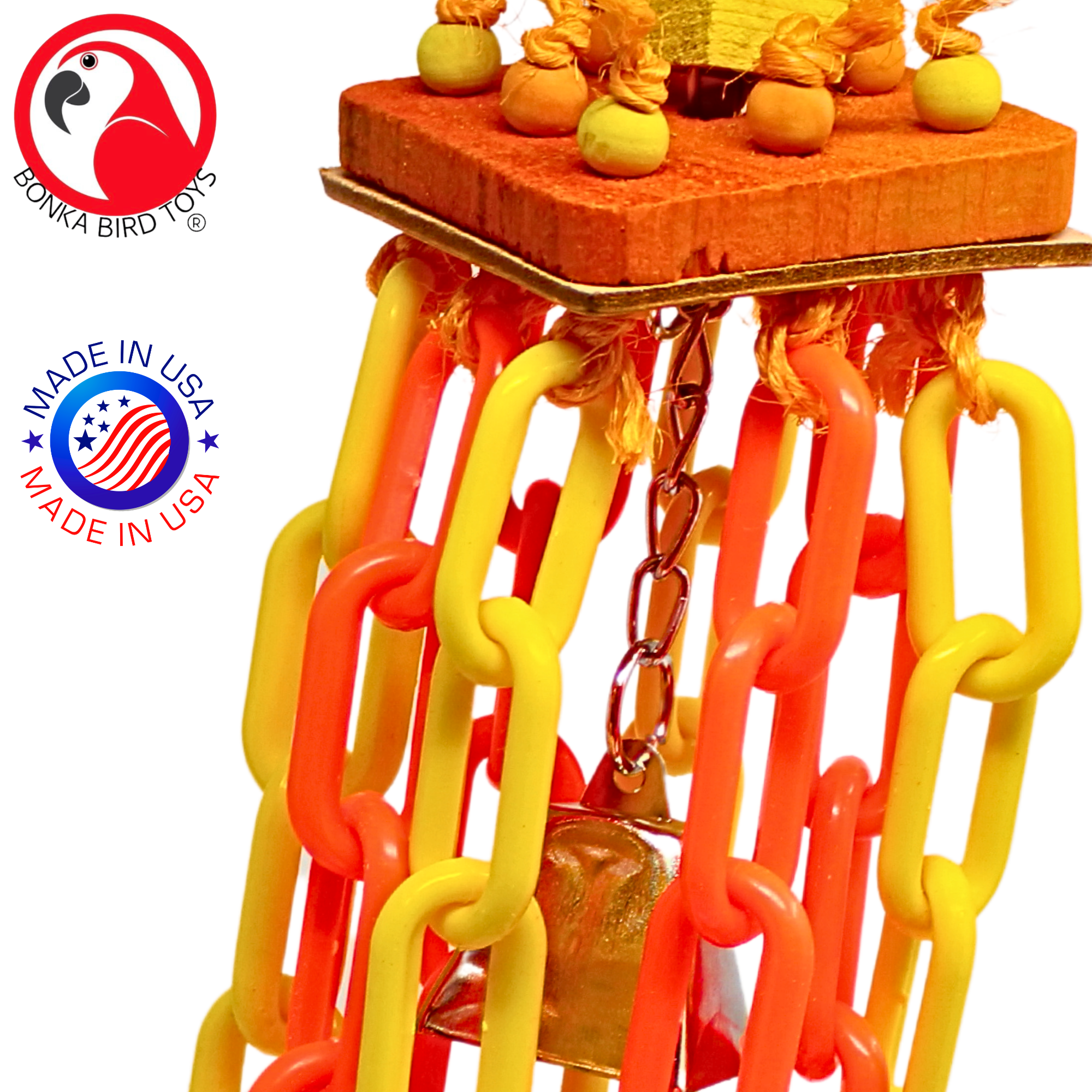 1781 Square Chain Waterfall - Bonka Bird Toys