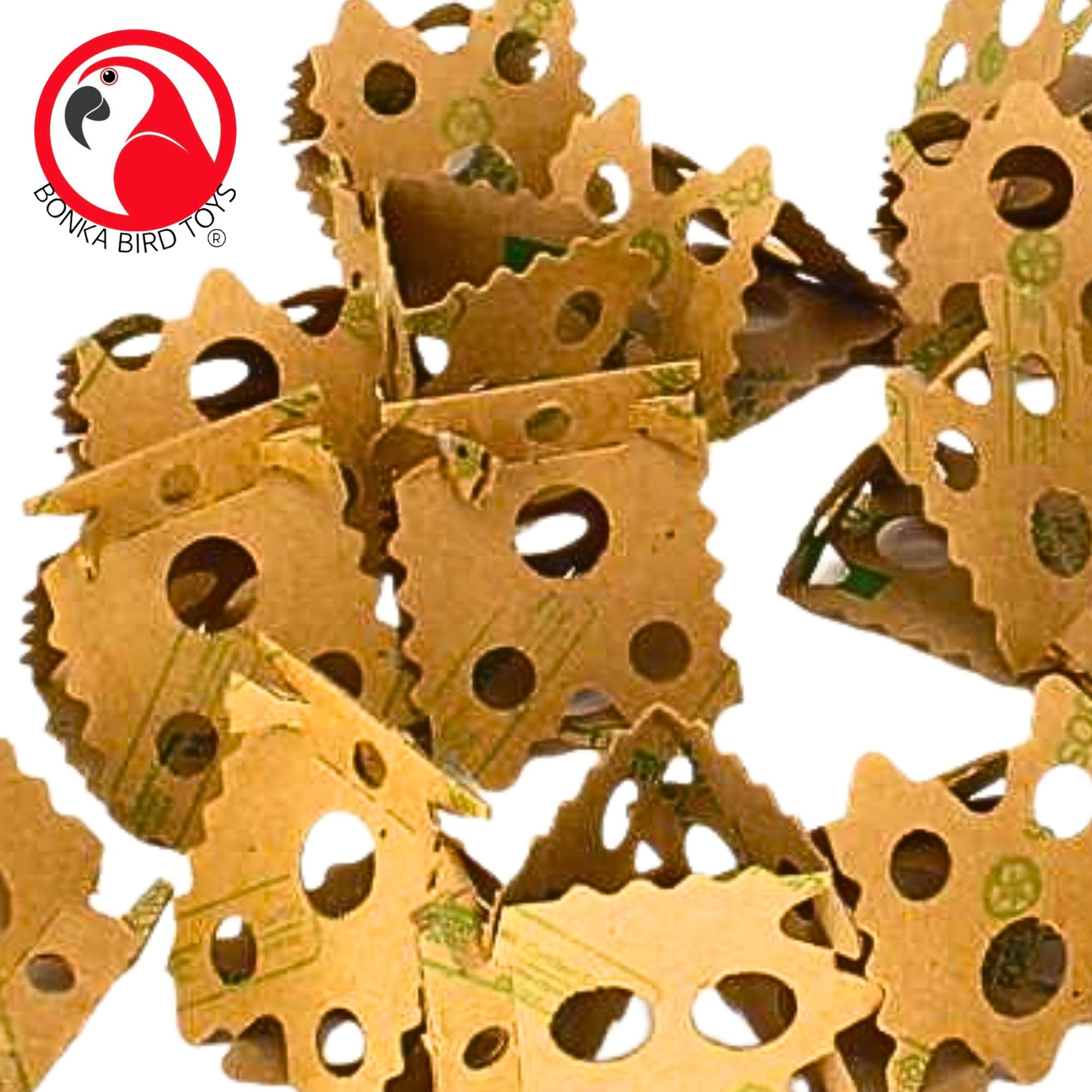 1222 Pk24 Foraging Card Crumbles - Bonka Bird Toys