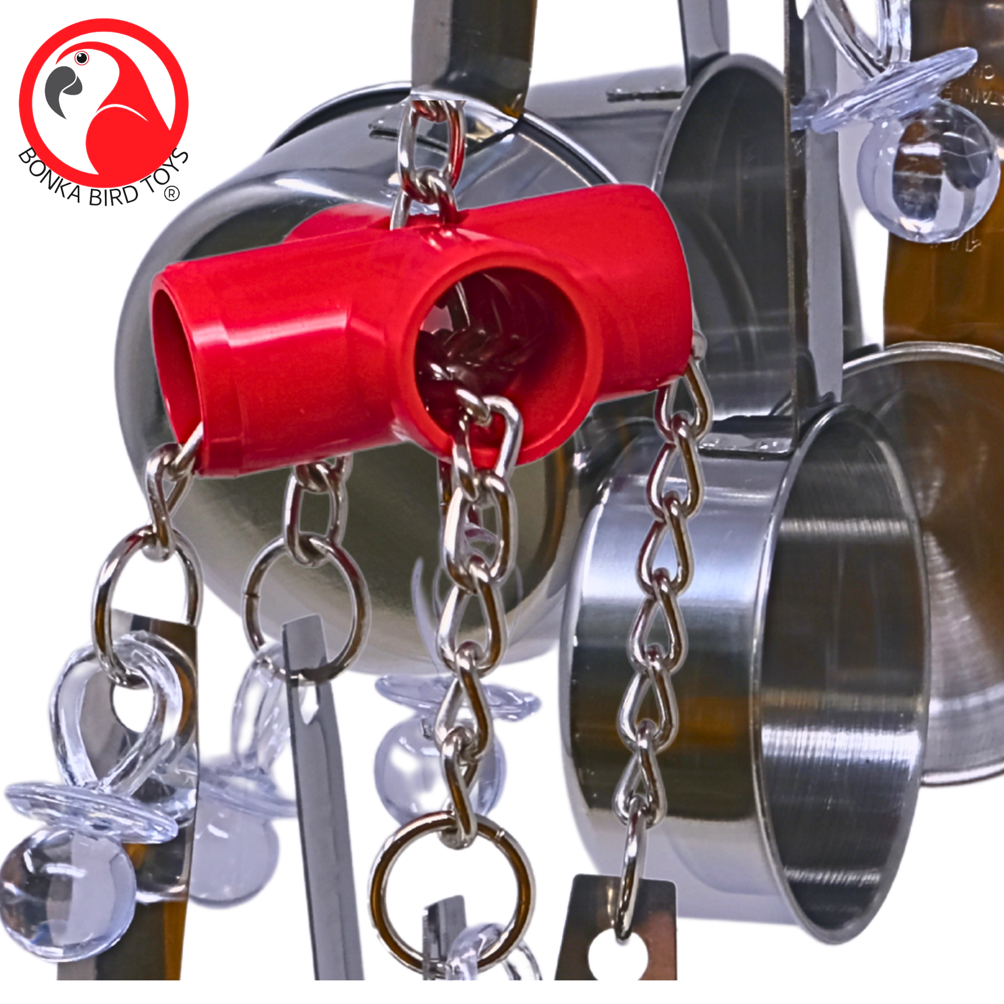 1750 Clacker Red - Bonka Bird Toys