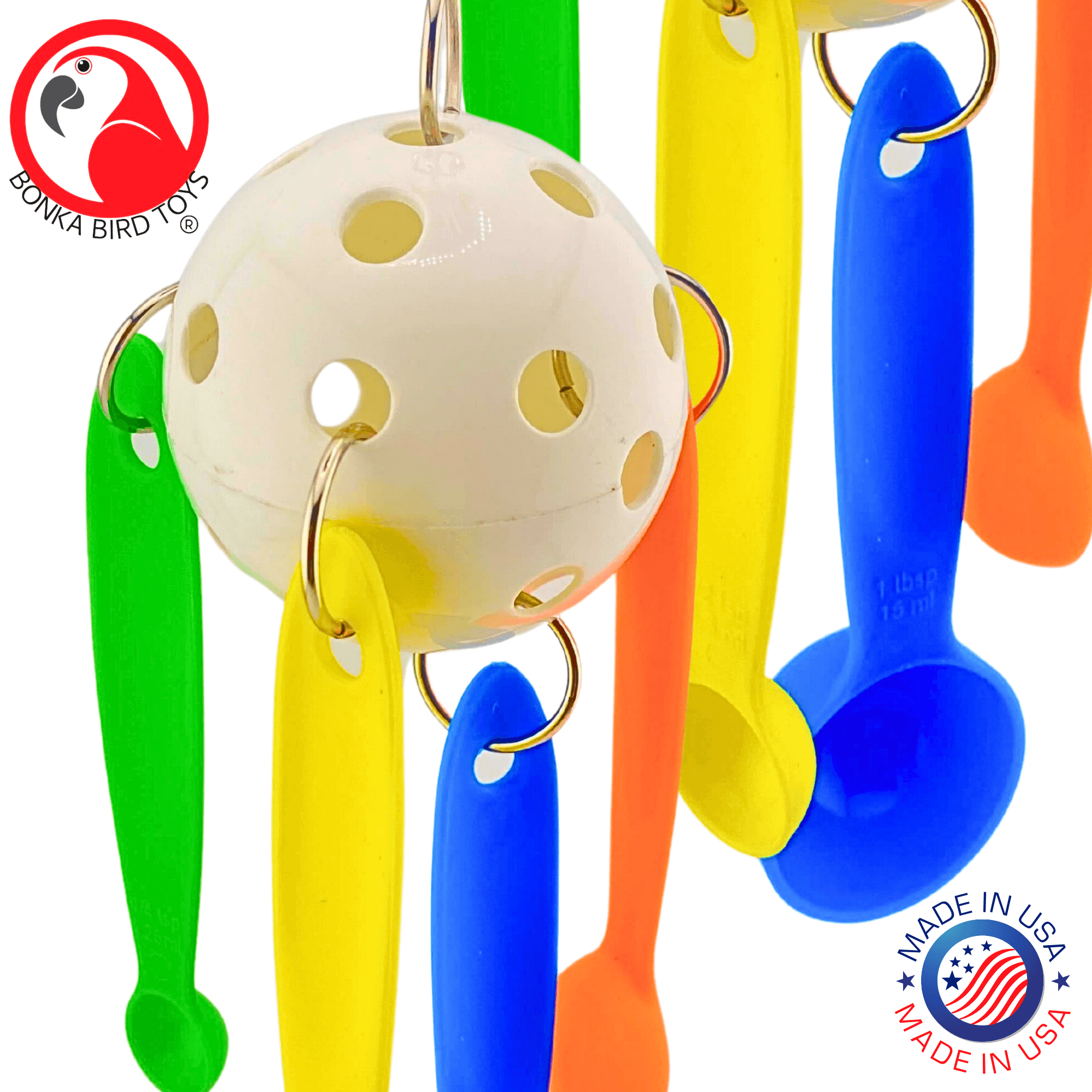 1378 Spoon Rattle Pop - Bonka Bird Toys