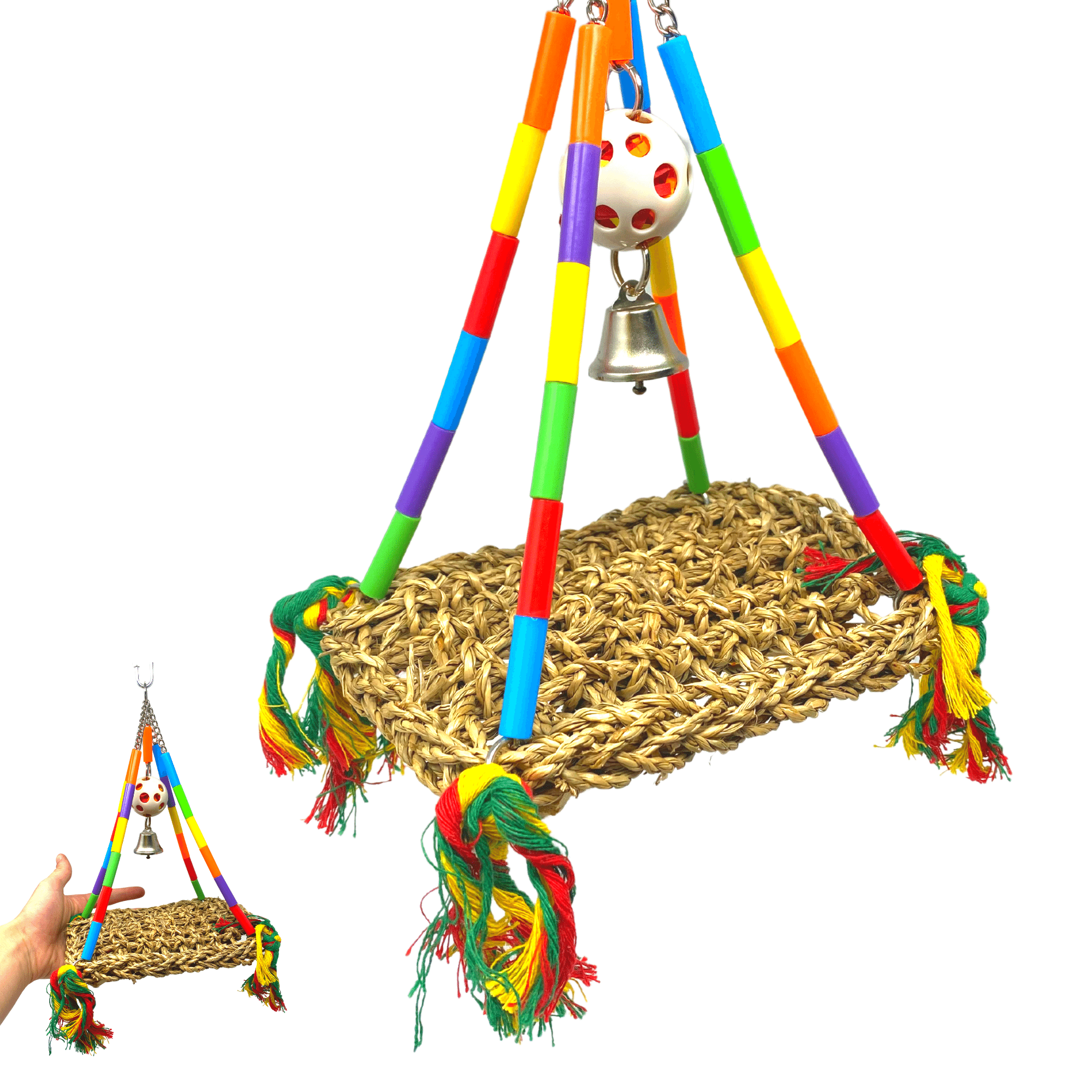 2165 Small Rainbow Mat Swing - Bonka Bird Toys