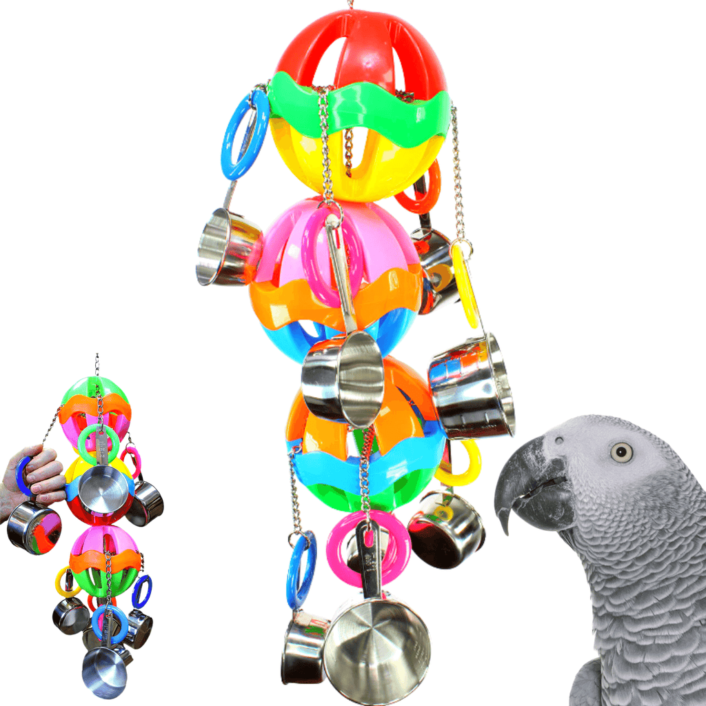 1429 Huge Triple Tuff Pot - Bonka Bird Toys