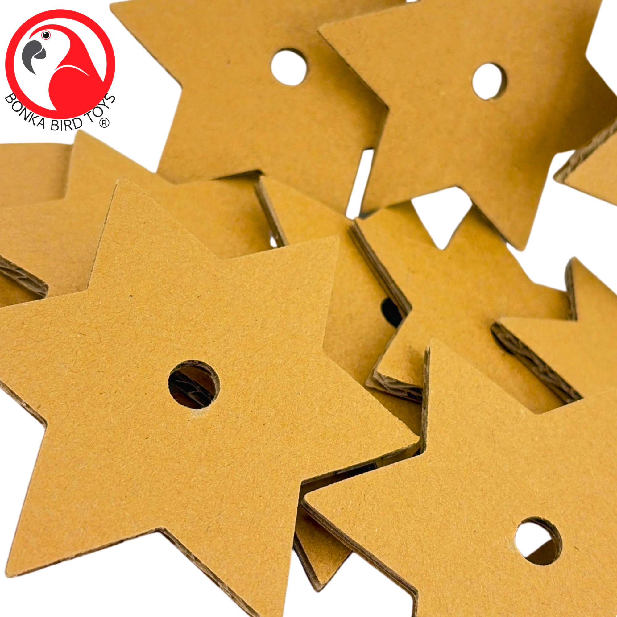 2776 Pk12 Large Cardboard Stars - Bonka Bird Toys