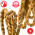 1459 Big Braided Seagrass Rope 15ft - Bonka Bird Toys