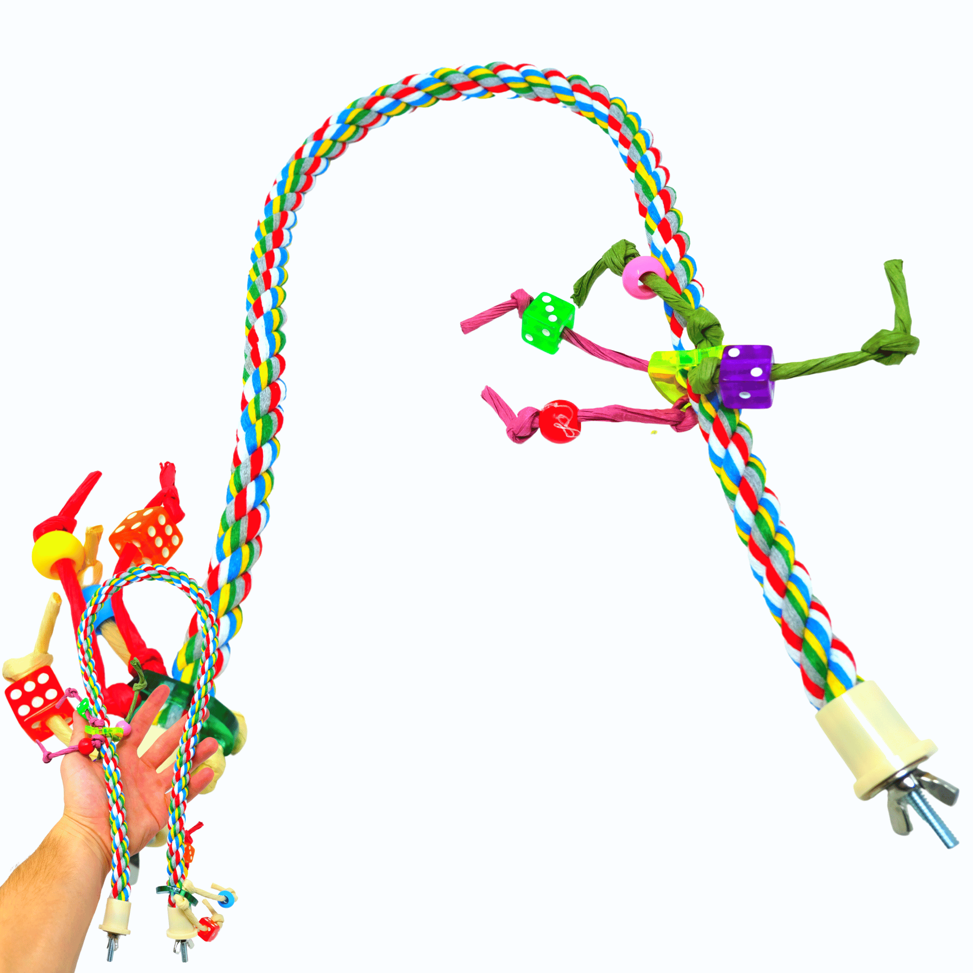 1047 Medium Rope Charm Perch - Bonka Bird Toys