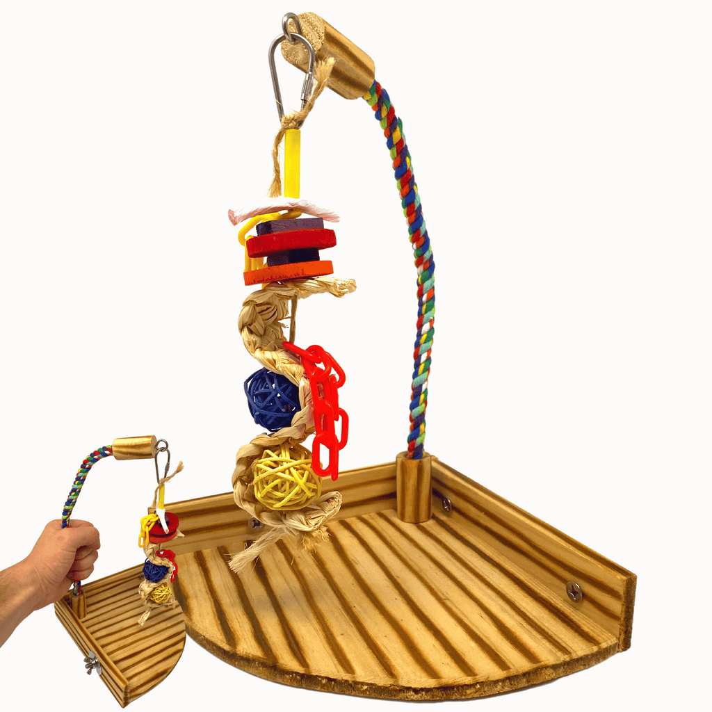 Wooden Playstand - PP77 - Bonka Bird Toys