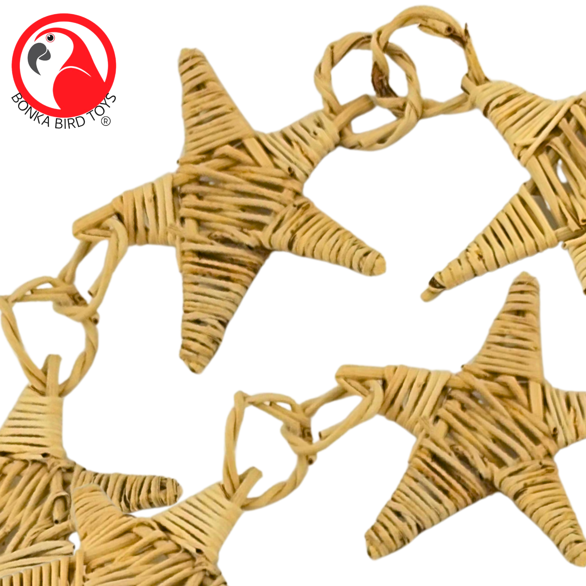 3374 Natural Vine Star Chain - Bonka Bird Toys