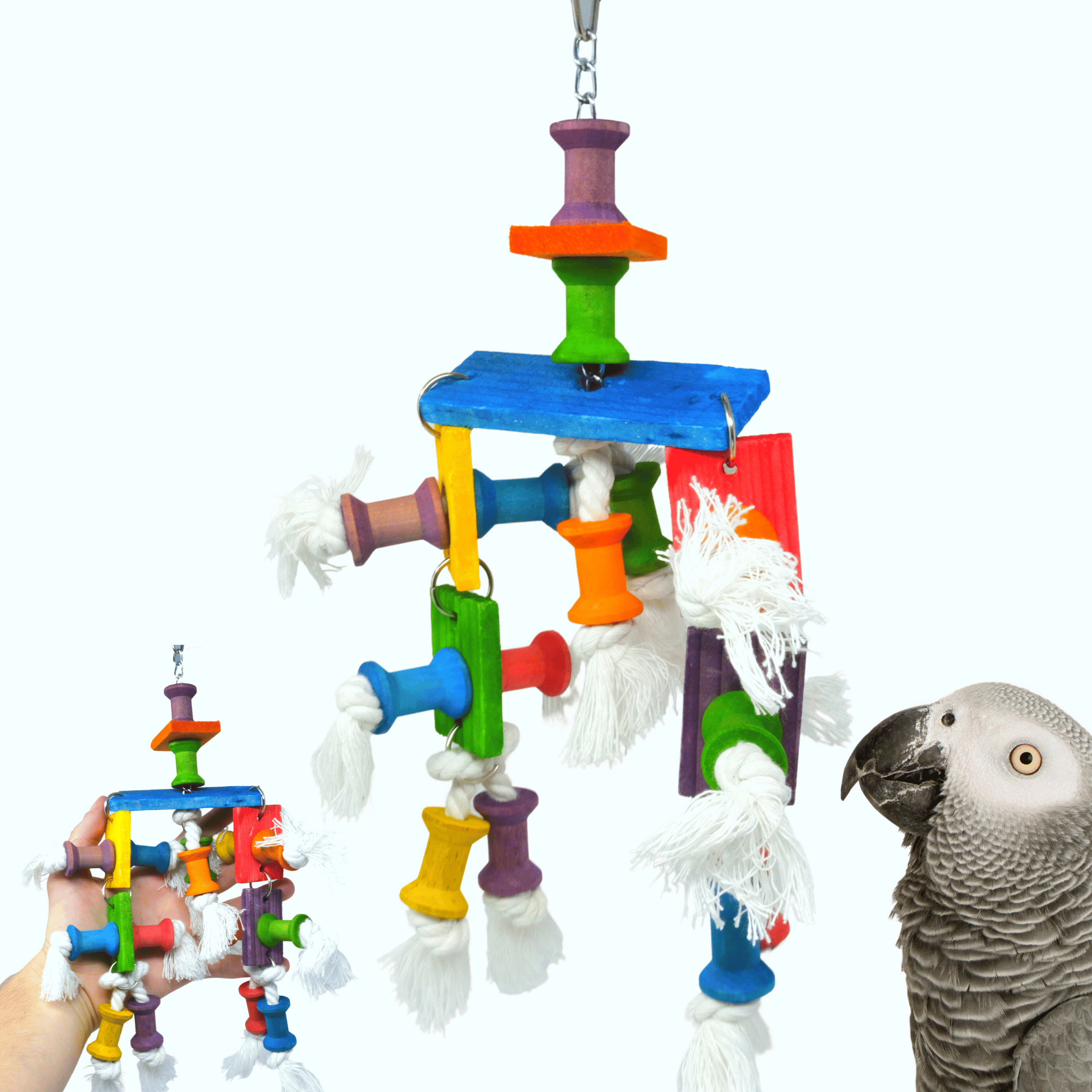 1490 PK8 Bobbin Spools Bird Toy