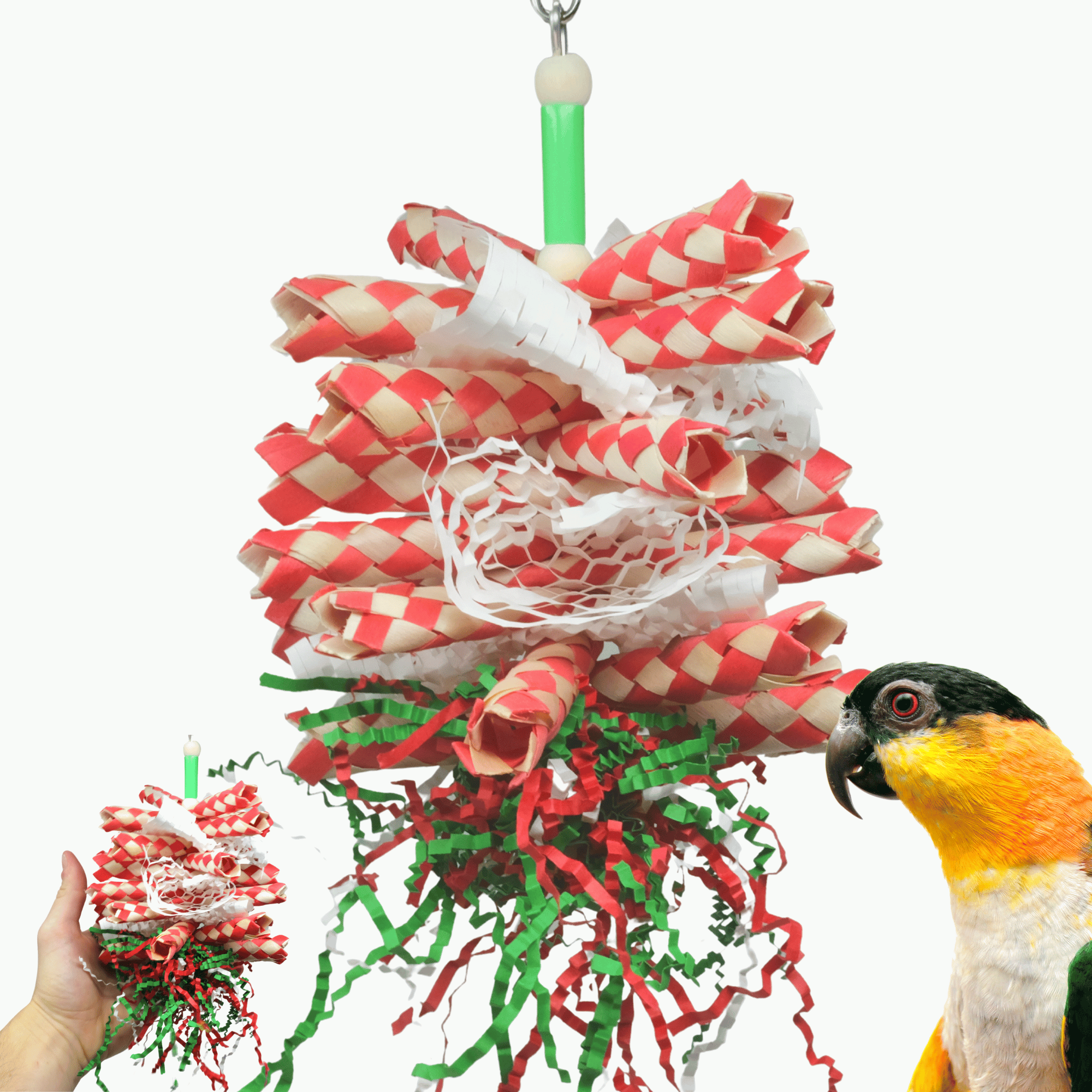 2568 Christmas Paper Shred - Bonka Bird Toys