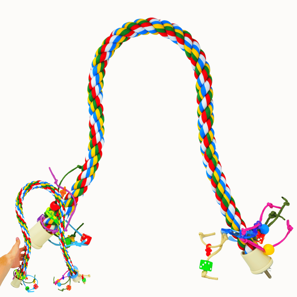 1114 Huge Rope Charm Perch - Bonka Bird Toys