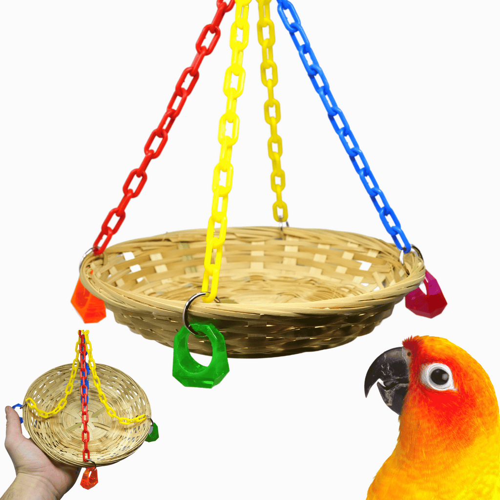 1186 Flat Basket Swing - Bonka Bird Toys