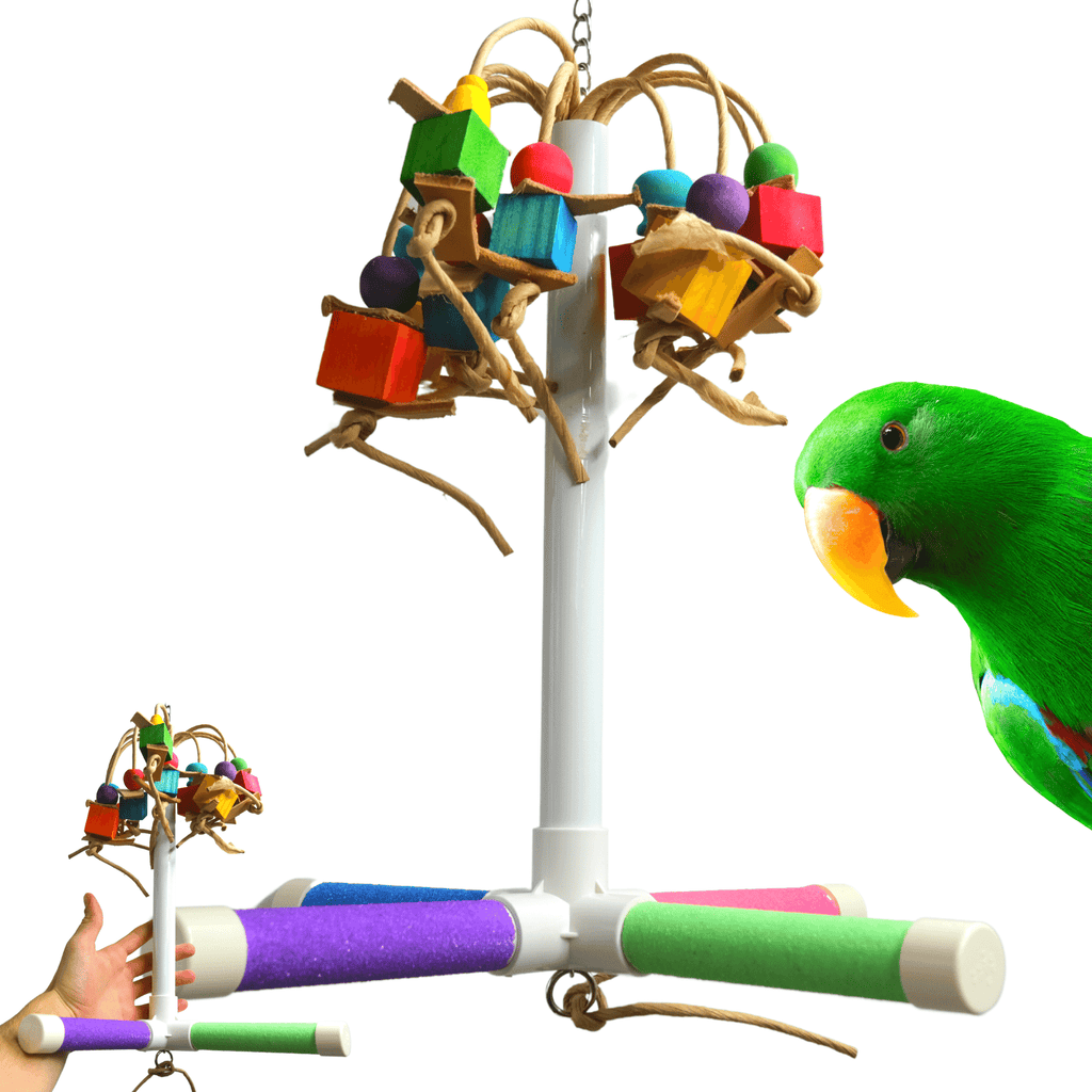 2597 Quad PVC Bird Perch - Bonka Bird Toys
